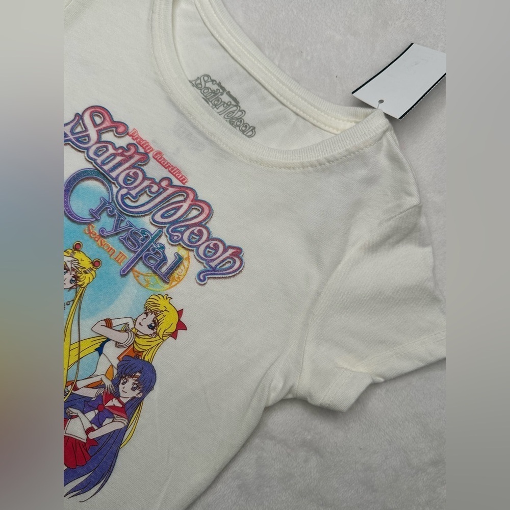 Sailor Moon Crystal Kids White T-Shirt - Picture 3 of 7